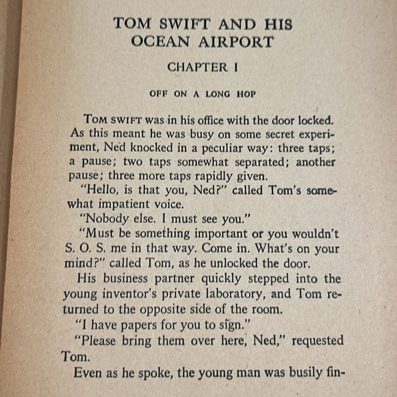 1934 Tom Swift And His Ocean Airport by Victor Appleton HC Book First Edition - Picture 4 of 16